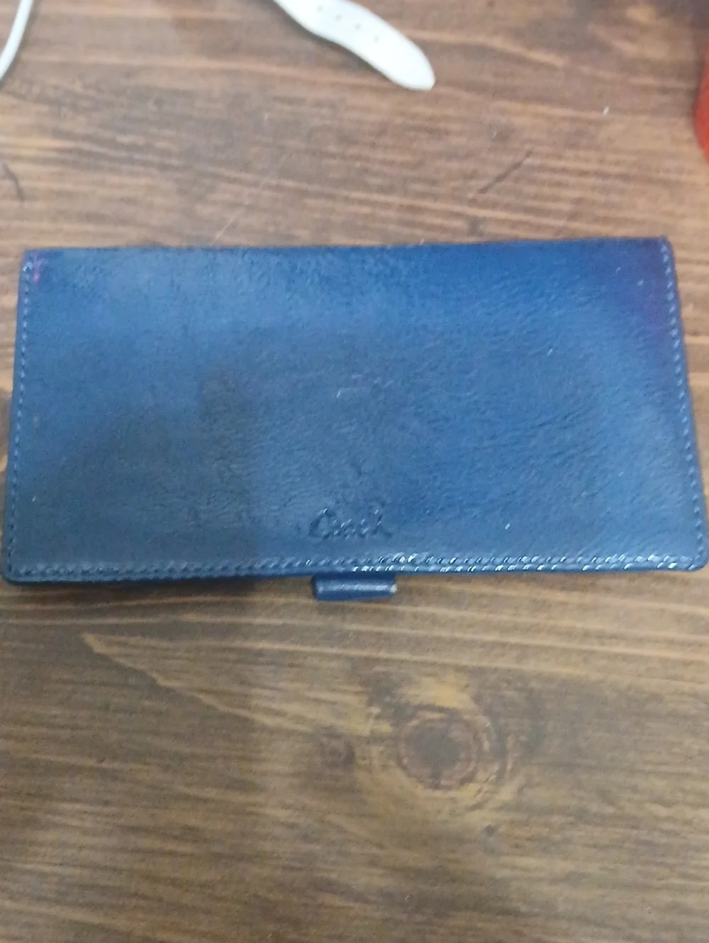 Coach Classic Blue Checkbook Holder Or Wallet